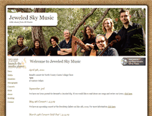 Tablet Screenshot of jeweledskymusic.com